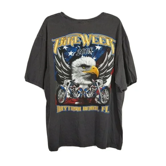 Urban Pipeline 2008 Bike Week Daytona Beach, FL T-Shirt Men Size XXL Grey - Picture 4 of 6